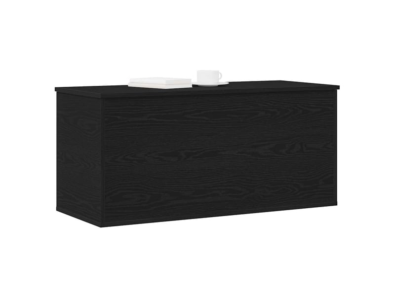Boîte de rangement, coffre de rangement chêne noir 100x42x46 cm - Conforama C