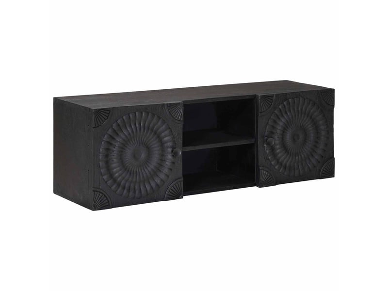  Meuble tv - banc tv - meuble de rangement noir 105 x 30 x 35 cm  - Conforama C