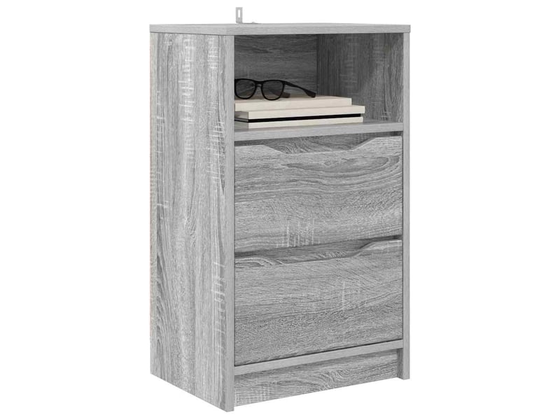  Tables de chevet avec tiroir 2 pièces gris sonoma 40 x 30 x 467 cm  - Conforama C