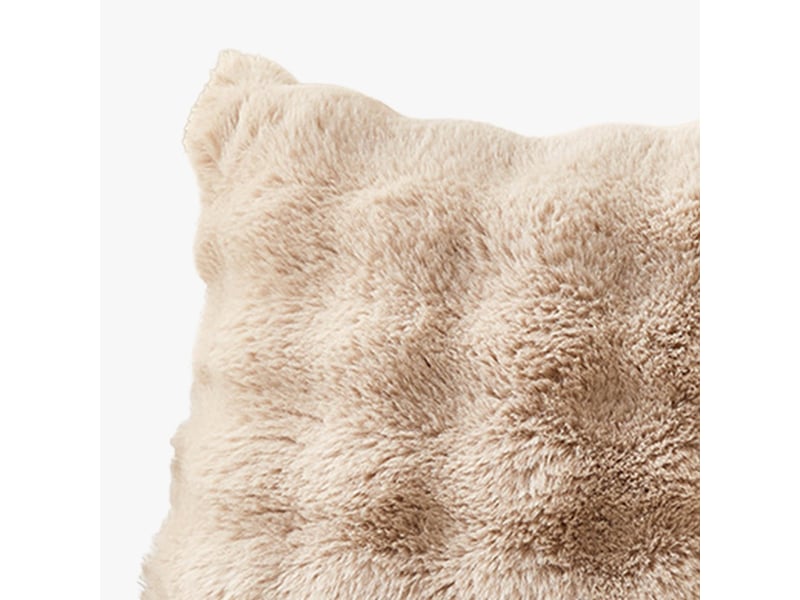  Coussin carré en tissu camel 43x43 cm  - Conforama C