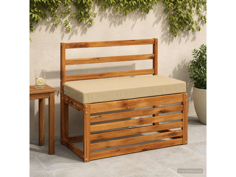  Coussin de banc, coussin d'assise, coussin de canapé soest 100 % polyester beige 80 x 40 x 8 cm cf53021  - Conforama B