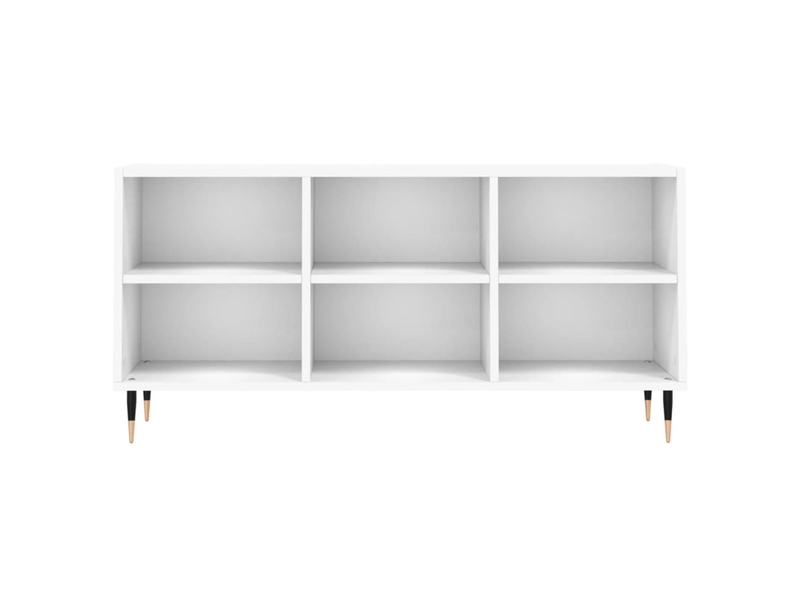  Meuble tv - banc tv - meuble de rangement blanc 103,5x30x50 cm bois d'ingénierie  - Conforama D