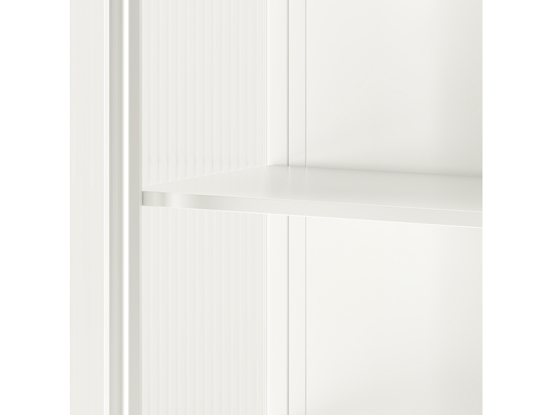  Meuble mural 2 portes 70 x 23 x 60 cm – blanc – 3 niveaux de rangement, pose murale ou au sol  - Conforama E