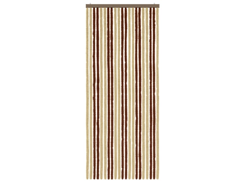 Rideau anti-insectes, moustiquaire en chenille marron et beige 90 x 220 cm cf43473 - Conforama C