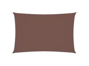 Voile de parasol - voile d'ombrage tissu oxford rectangulaire 2x4 m marron