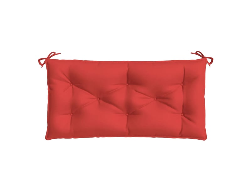  Lot de 2 coussins de banc jardin, coussins d'assise rouge 100x50x7 cm tissu oxford cf58735  - Conforama E