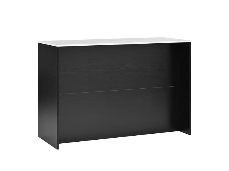  Îlot de cuisine 135x55x91 cm avec éclairage led mdf noir  - Conforama D