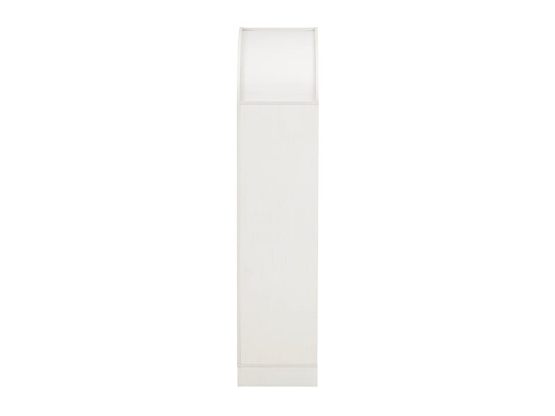  Buffet haut 76,2 x 40,1 x 180 cm, portes vitrées, 2 tiroirs et étagères réglables, blanc Jamama eleni - Conforama R