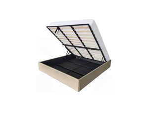Lit coffre 180x200 cm <strong></strong>  <strong>KTECLIPSE180BEIG</strong> coloris beige