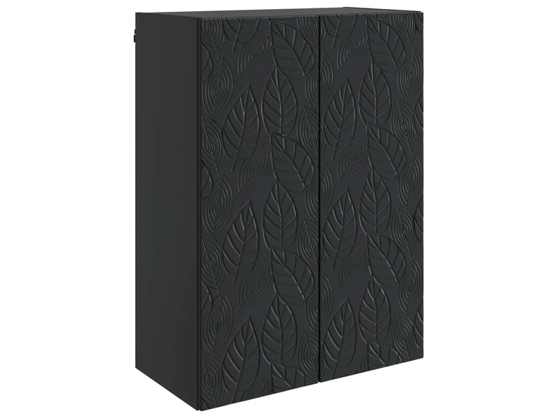  Armoire murale salon, meuble de rangement 66 x 34,5 x 90 cm bois d'ingénierie noir shl4083  - Conforama A