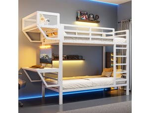 Lit superposé 90x200 cm MODENUIT    coloris blanc