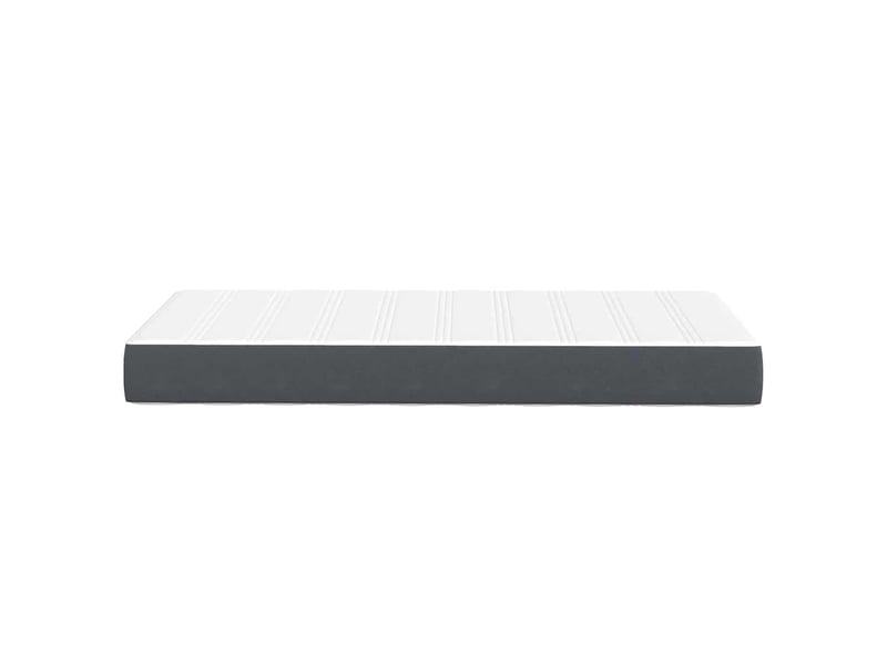  Lit simple- lit adulte -  matelas de lit avec matelas gris 100 x 200 cm tissu  - Conforama D