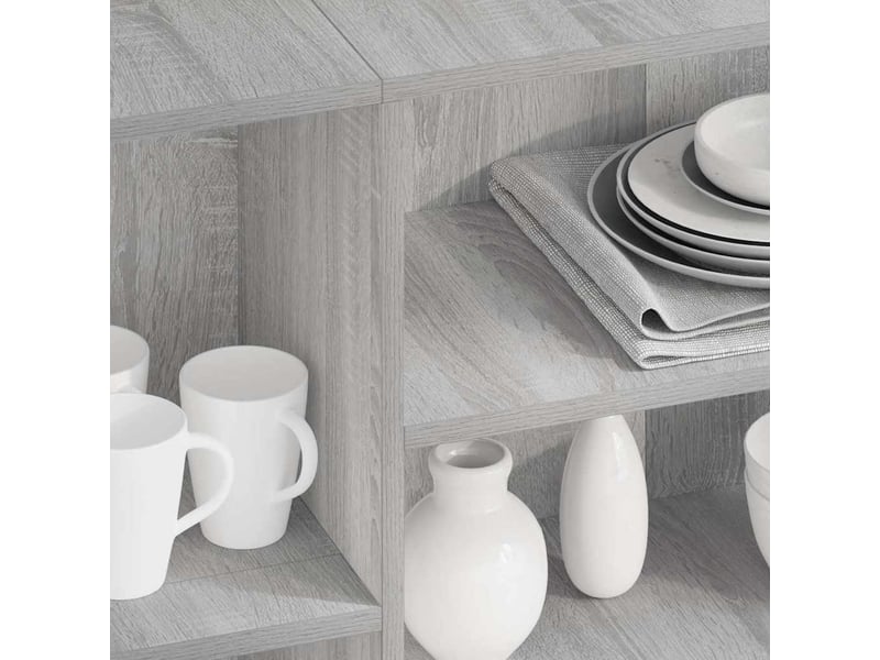 Buffet - bahut - meuble de rangement sonoma gris 120x30x75 cm bois d'ingénierie - Conforama C