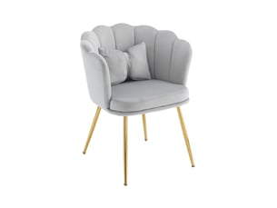 Fauteuil fixe <strong>HAUSS SPOLE</strong> <strong></strong> Velours gris vendu A l'unité
