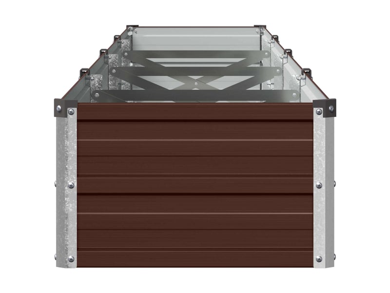  Jardinière - jardin surélevé marron 320 x 40 x 24 cm acier laminé à froid  - Conforama D