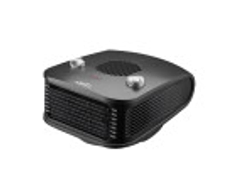  Chauffage soufflant horizontal ABRILA Ardor 2000 W noir et argent, 2 puissances, 3 fonctions, thermostat réglable et voyant lumineux 226322078 - Conforama B