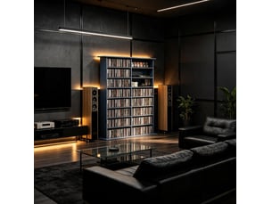 Bibliotheque coloris  gris 12 étagère(s) BEAUNIV  - 106.5 cm x 126.3 cm