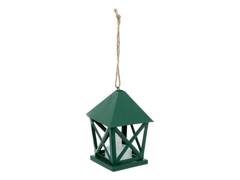  Suspension de sapin lanterne lumineuse led en métal 8 cm  - Conforama A