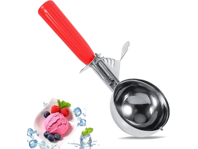 Diamètre 5cm fabricant de boules glace, cuillère crème glacée,(rouge ), cuillère hockey sur glace poignée cylindrique plastique cuisson cuillère bisc - Conforama A