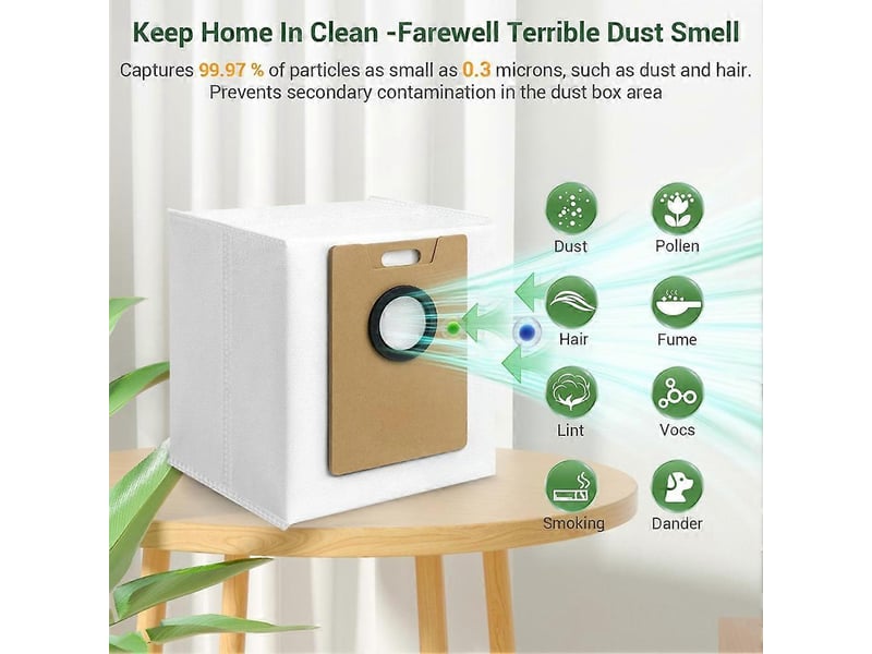 14 pack rv20 max plus dust bags for tapo rv30 max plus rv20 max plus robot vacuum bags 3l large capacity heavy duty bags - Conforama E