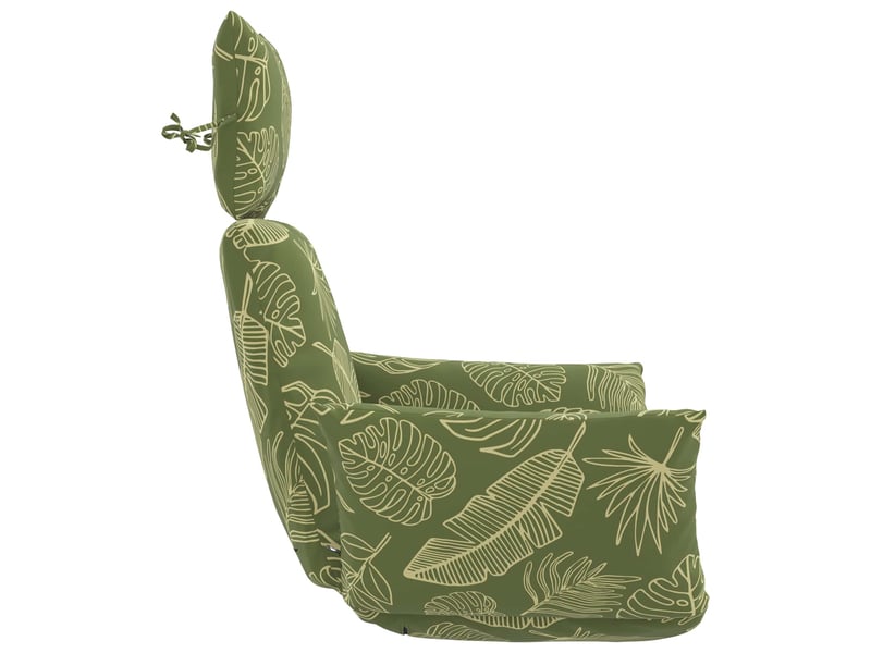 Coussin pour balançoire de chaise d'œuf, coussin d'intérieur et d'extérieur adirondack putten 100 % polyester modèle feuille cf50069 - Conforama D