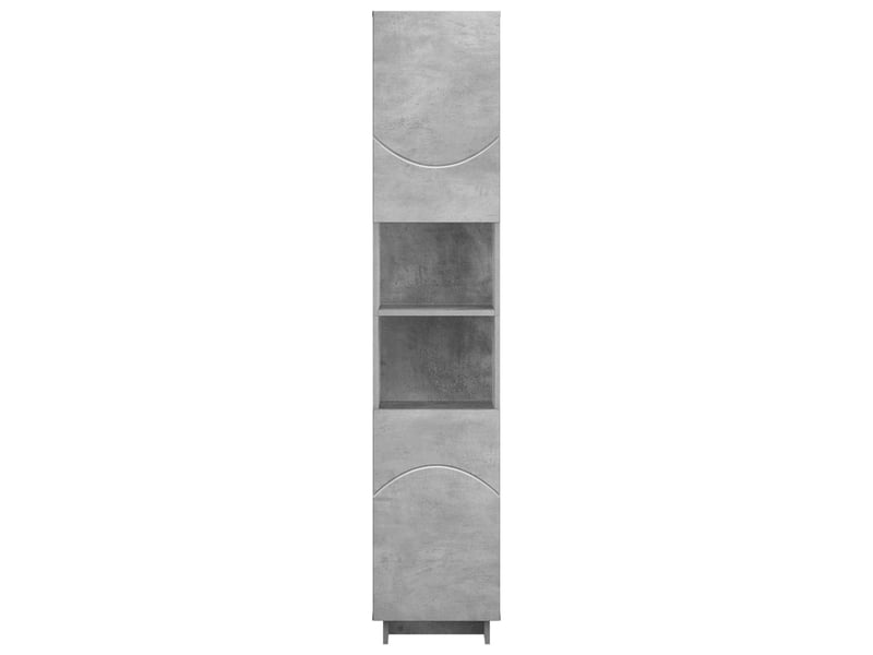 Meuble de rangement salle de bain gris béton 36.5x38x180 cm - Conforama D