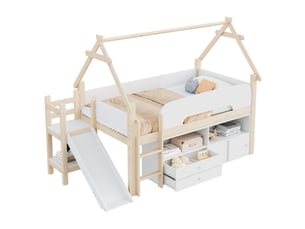 Lit cabane 90x200 cm MODENVIE   coloris bicolore