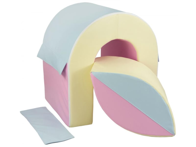  Set de 2 blocs en mousse rose, bleu, jaune (pastel) 2422920k.21k.22k - Conforama A