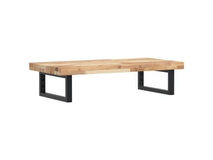 Étagère de vasque | étagère murale acier et bois massif d'acacia shl246