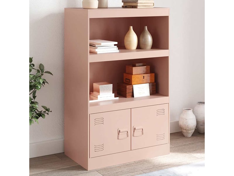  Buffet - bahut - meuble de rangement rose 67x39x107 cm acier  - Conforama B