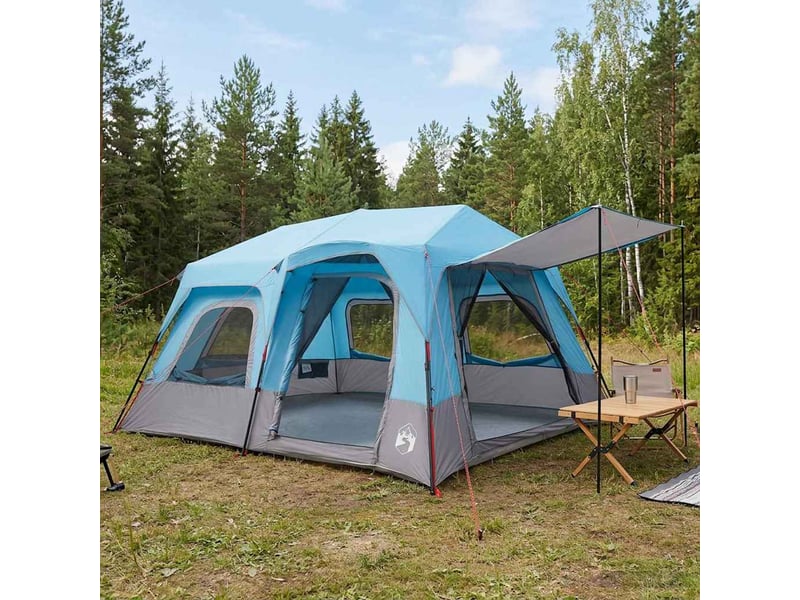 Tente instantanée, tente de camping 8 personne bleu - Conforama B