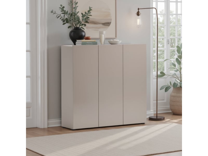  Meuble à chaussures d'entrée 3 portes avec 10 étagères mister  - Conforama B