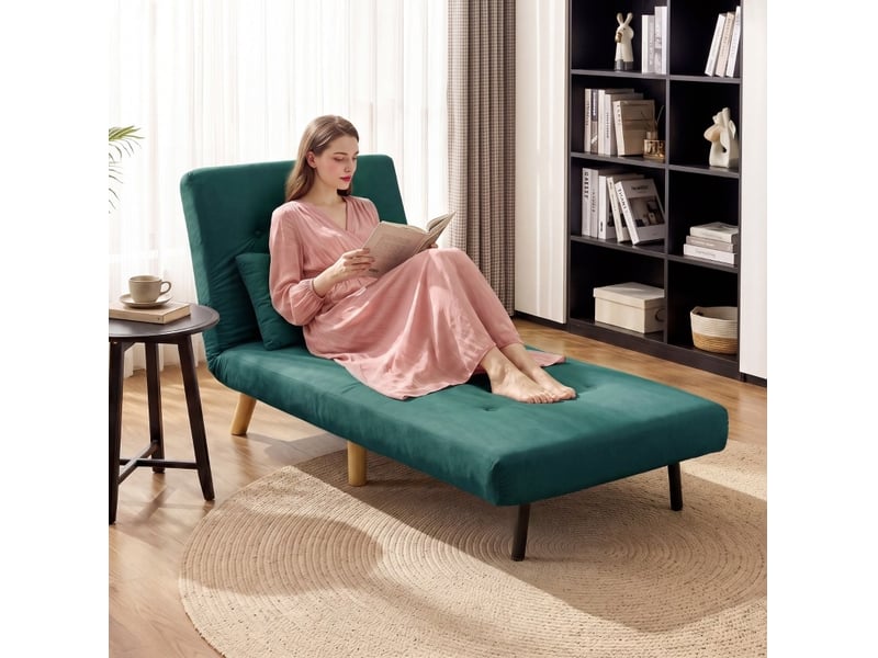  Fauteuil-lit 3-en-1 convertible dossier réglable 6 positions evryae  - Conforama B