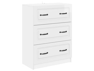 Armoire de rangement bureau, armoire à tiroirs 66 x 34,5 x 87 cm bois d'ingénierie shl44