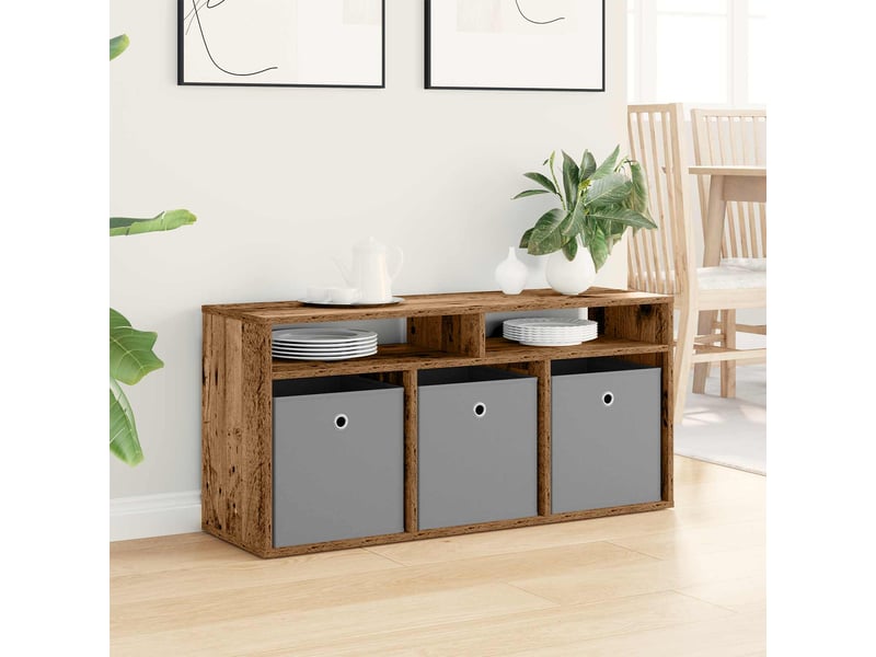 Armoire de rangement bureau avec tiroir bois ancien 102x32x48,5 cm - Conforama D