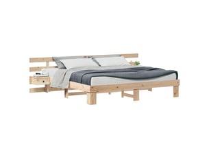 Lit 2 places 200x200 cm coloris beige