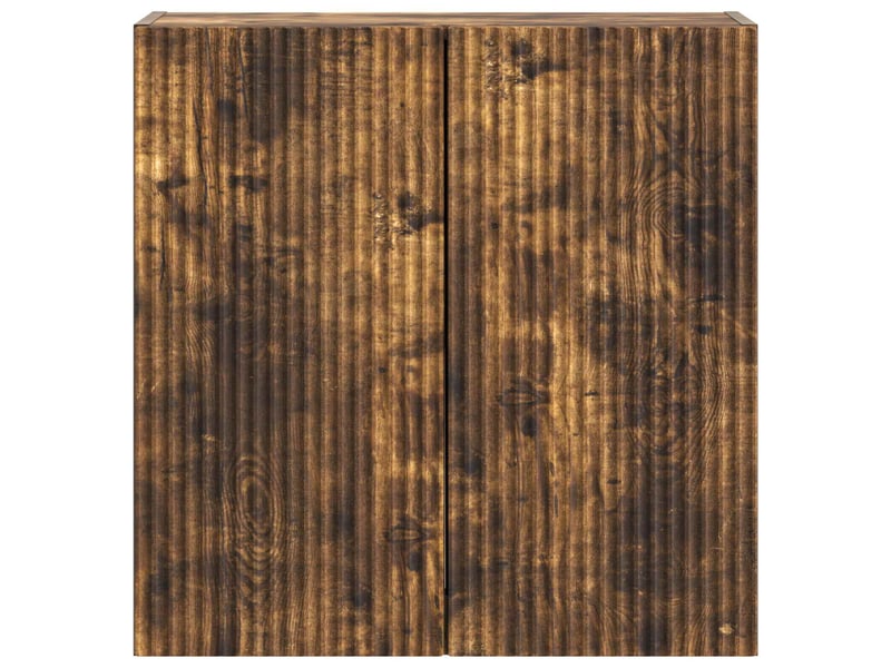 Armoire murale salon, meuble de rangement 59x31x60 cm bois d'ingénierie chêne fumé shl7171 - Conforama D