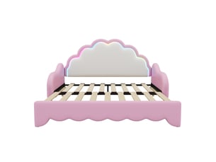 Lit banquette 140x200 cm coloris rose