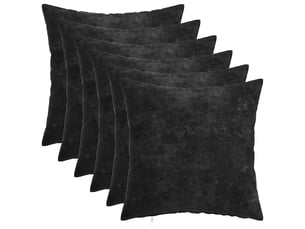 Lot de 6 housses de coussin heerlen anthracite 35 x 35 cm cf49575