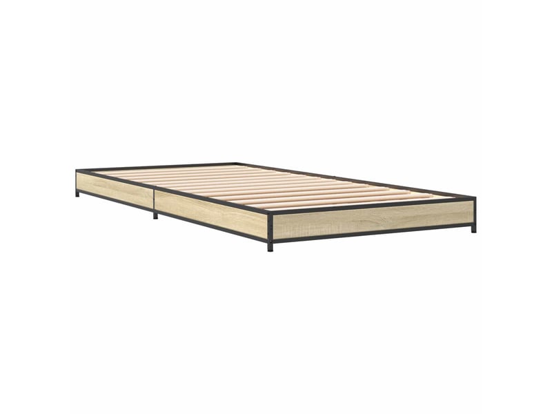  Lit simple- lit adulte -  cadre de lit chêne sonoma 80 x 200 cm bois d'ingénierie  - Conforama B