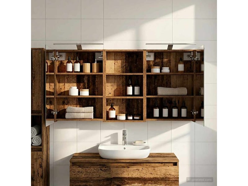  Ensemble de meubles de salle de bain 3 pc 140 x 14,5 x 70 cm cf63667  - Conforama B