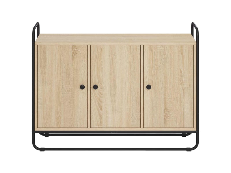 Buffet salon, buffet de rangement chêne sonoma 102x35x75 cm bois d'ingénierie shl6876  - Conforama D