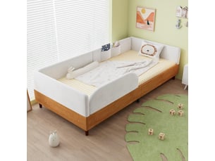 Lit simple 90x200 cm <strong>SWEIKO</strong>  <strong></strong> coloris bicolore