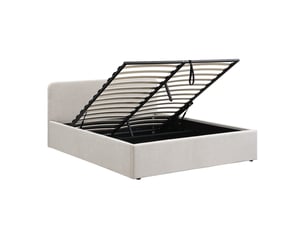 Lit coffre 140x190 cm CALICOSY   coloris gris