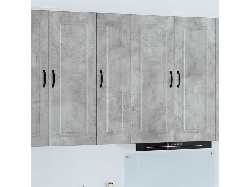 Meuble mural de cuisine | armoire de cuisine gris béton 30x31x100cm - Conforama B