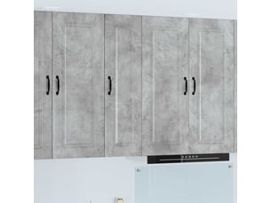 Meuble mural de cuisine | armoire de cuisine gris béton 30x31x100cm
