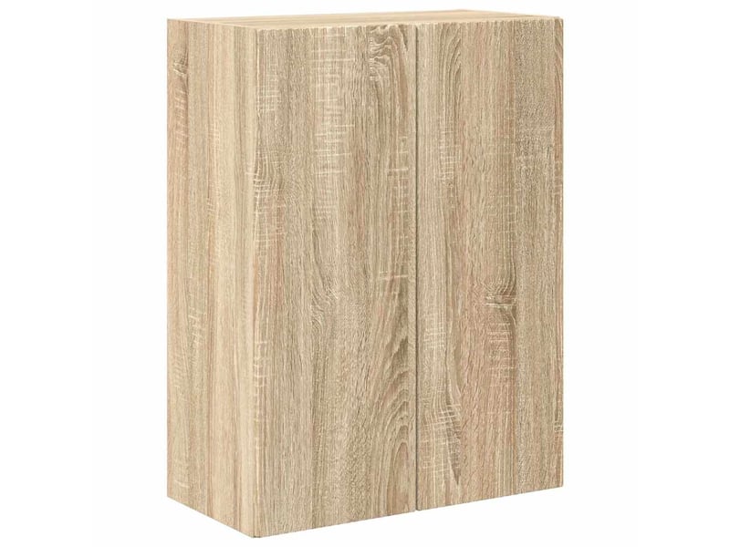  Meuble tv - banc tv - meuble de rangement mural 59,5 x 31 x 80 cm chêne sonoma  - Conforama A