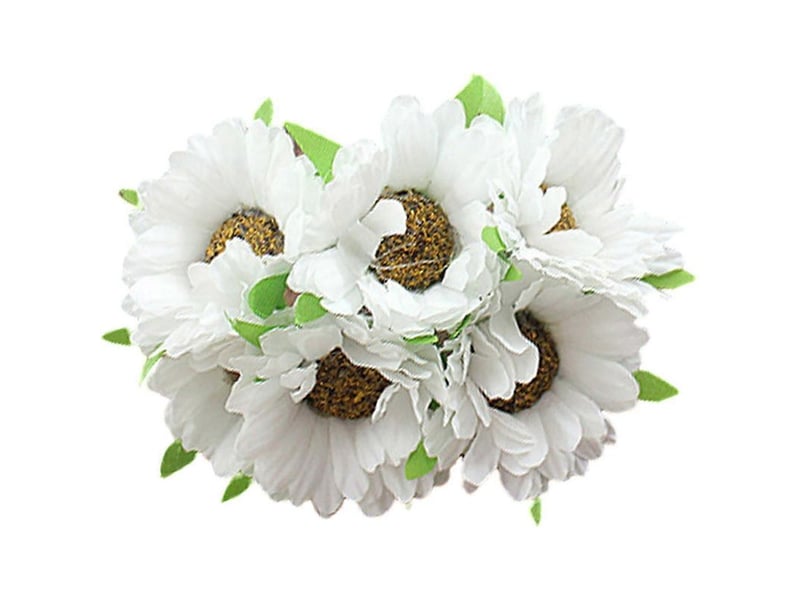  How-e outil de confection de couronnes de fleurs artificielles inodores en tissu, chrysanthème artificiel pour accessoires photobeige  - Conforama E