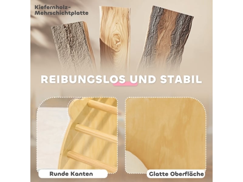  Arche d’escalade enfant avec balançoire, échelle et coussin, 1,5-4 ans, charge 50 kg  - Conforama E