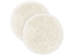 Lot de 2 coussins avec oreiller, coussins décoratifs heerlen blanc fleece pv cf50405